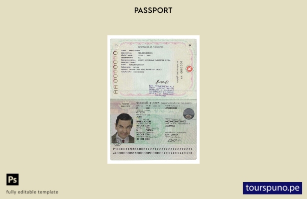 listo para imprimir el pasaporte de Bangladesh nuevo (pasaporte legible por máqu